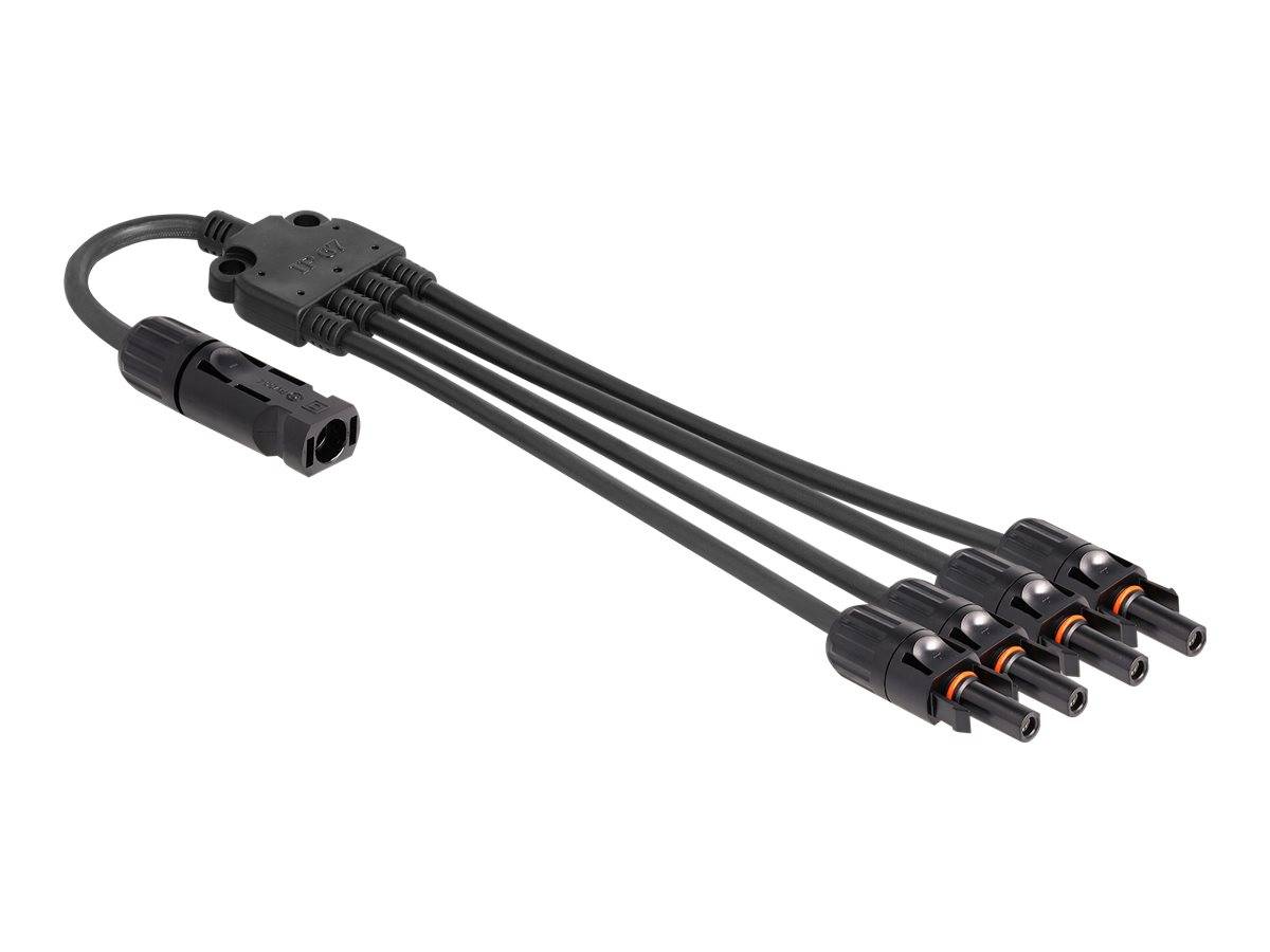 Delock Solarkabel - DL4 (M) zu DL4 (W) - 1000 V - 50 cm - Schnappverschluss - Sc