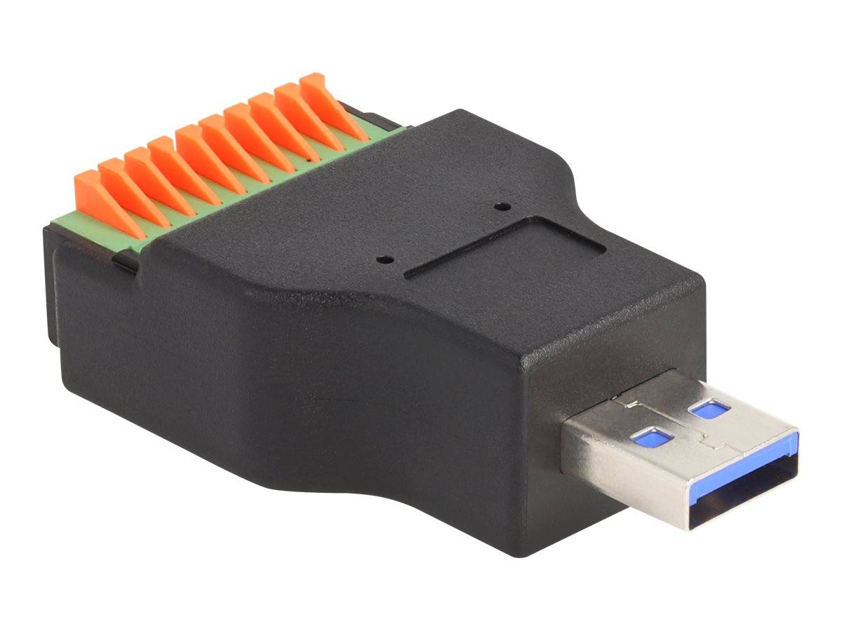 Delock USB-Adapter - USB Typ A (M) zu 10-poliger Anschlussblock - USB 3.2 Gen 1