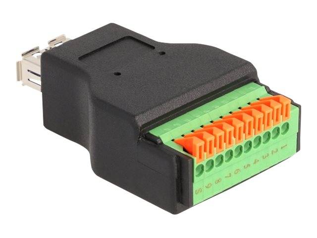 Delock USB-Adapter - USB Typ A (W) zu 10-poliger Anschlussblock - USB 3.2 Gen 1