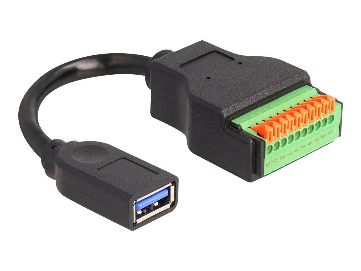 Delock USB-Adapterkabel - USB Typ A (W) zu 10-poliger Anschlussblock - USB 3.2 G