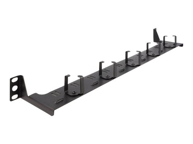 Delock Verlegetafel für Rack-Kabelmanagement - Schwarz - 1U - 48.3 cm (19") - 1