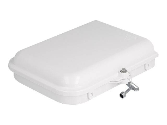 Delock Glasfaser-Verteilerbox - IP65, waterproof, lockable - geeignet für Wandmo