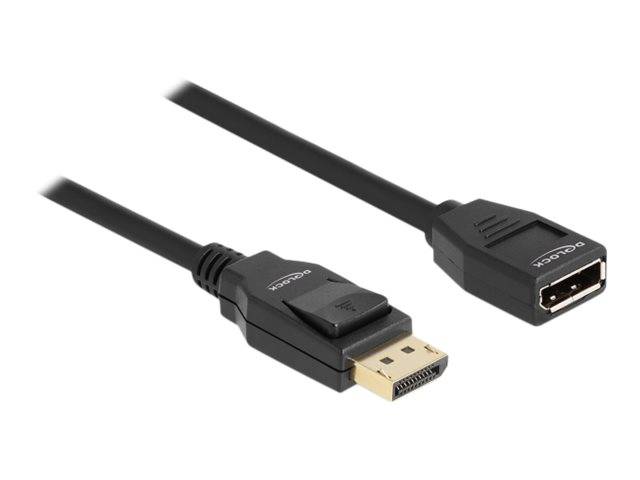 Delock DisplayPort-Verlängerungskabel - DisplayPort (M) - zu DisplayPort (W) - D