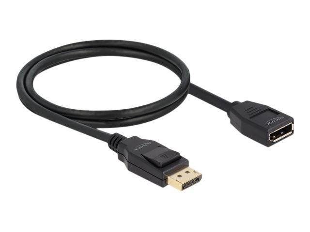 Delock DisplayPort-Verlängerungskabel - DisplayPort (M) - zu DisplayPort (W) - D