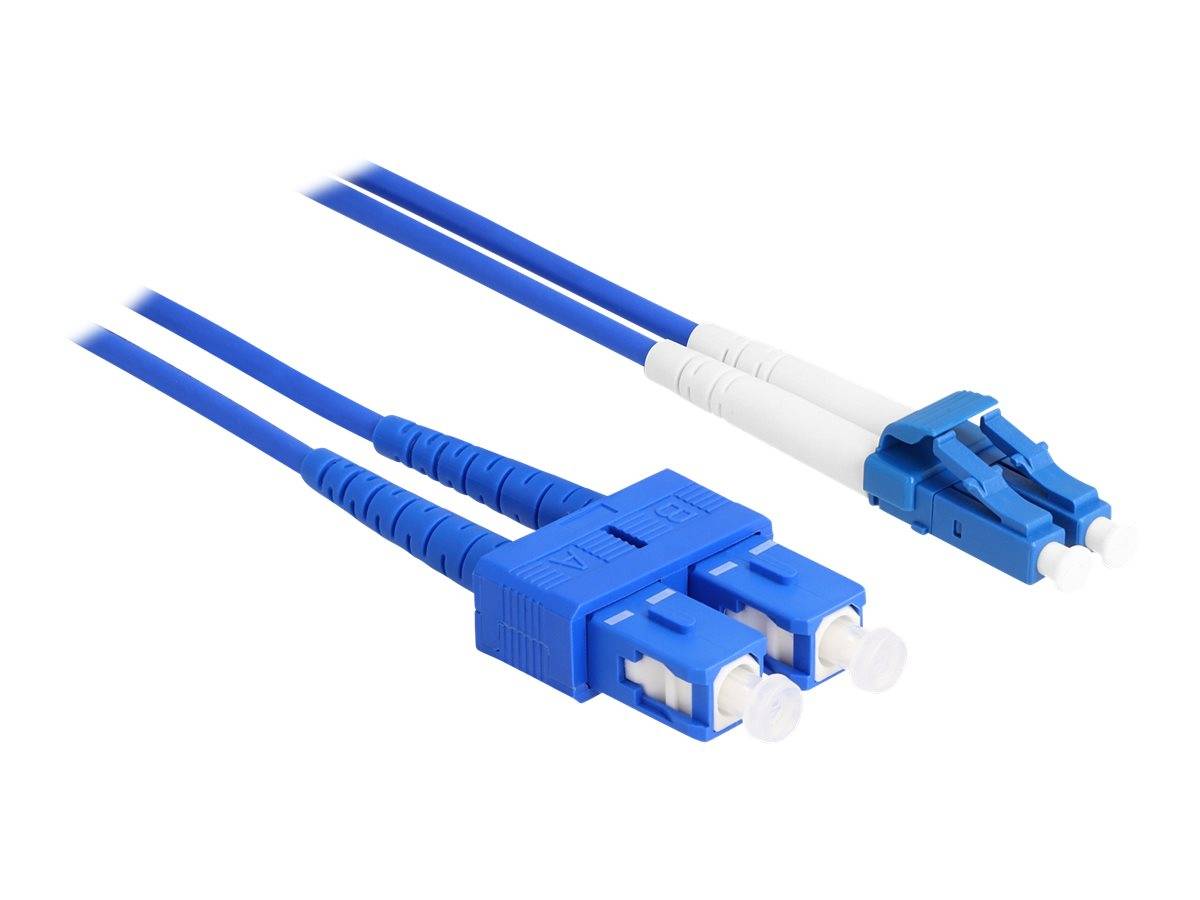 Delock Netzwerkkabel - LC Single-Modus (M) - zu SC Single-Modus (M) - 1 m - 3 mm