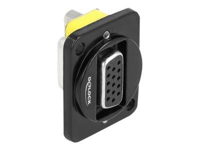 Delock D-Type Module - Modulares Faceplate-Snap-In - an Schalttafel montierbar -