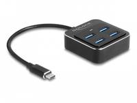 Delock Hub - 4 x USB 3.2 Gen 2 - Desktop - Digital/Daten