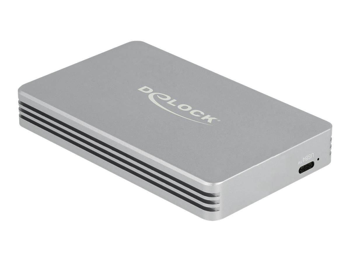 Delock Speichergehäuse - M.2 - M.2 NVMe Card - Thunderbolt 3 - Thunderbolt 4 - U