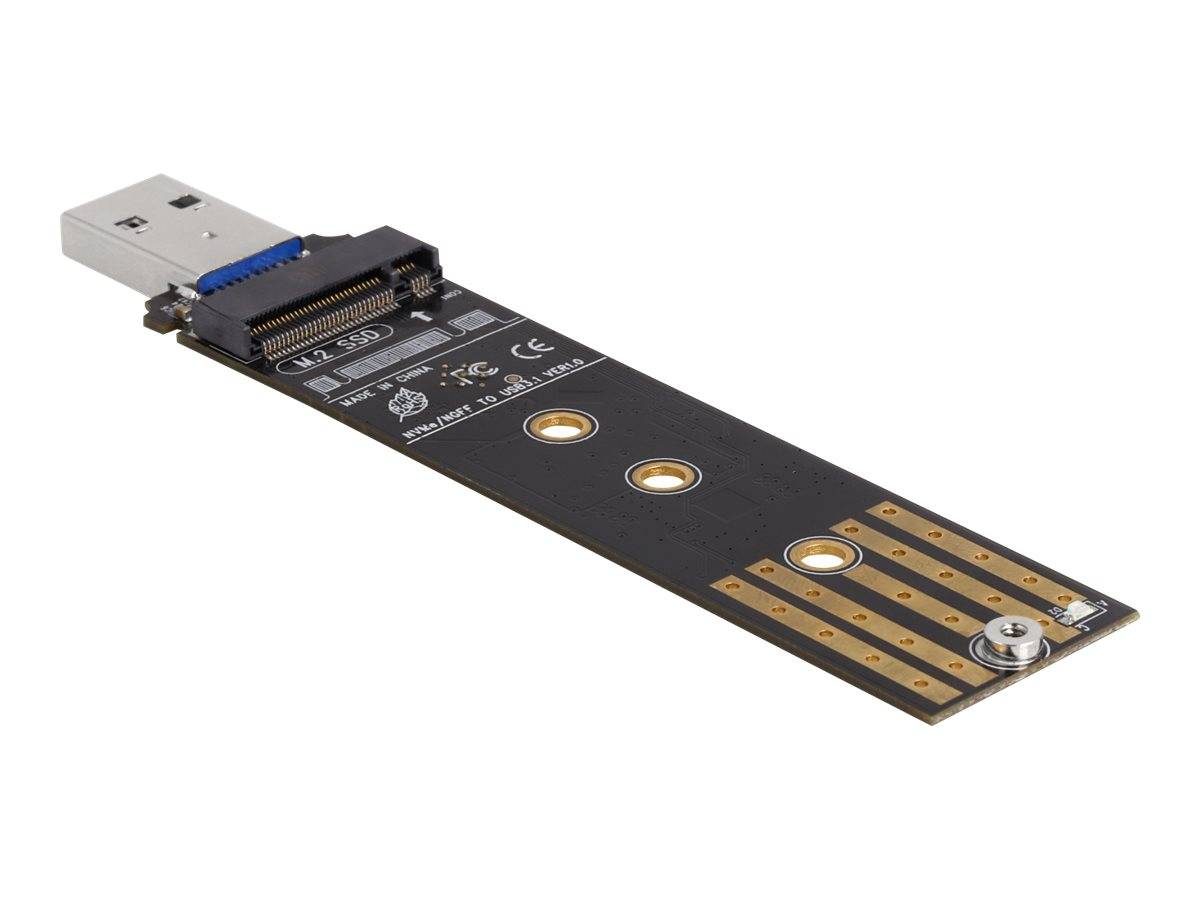 Delock Schnittstellenadapter - M.2 - M.2 Card (PCIe NVMe & SATA) - USB 3.2 (Gen
