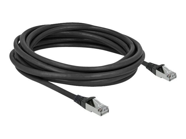 Delock Patch-Kabel - RJ-45 (M) zu RJ-45 (M) - 5 m - 6 mm - S/FTP - CAT 6a - gefo