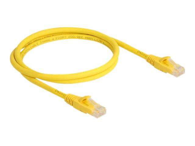 Delock Patch-Kabel - RJ-45 (M) zu RJ-45 (M) - 1 m - 6.1 mm - UTP - CAT 6a - halo