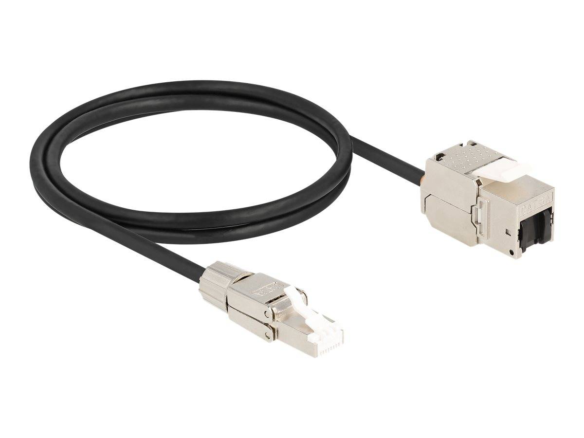 Delock Netzwerkverlängerungskabel - RJ-45 (W) - zu RJ-45 (M) - 1 m - S/FTP - CAT