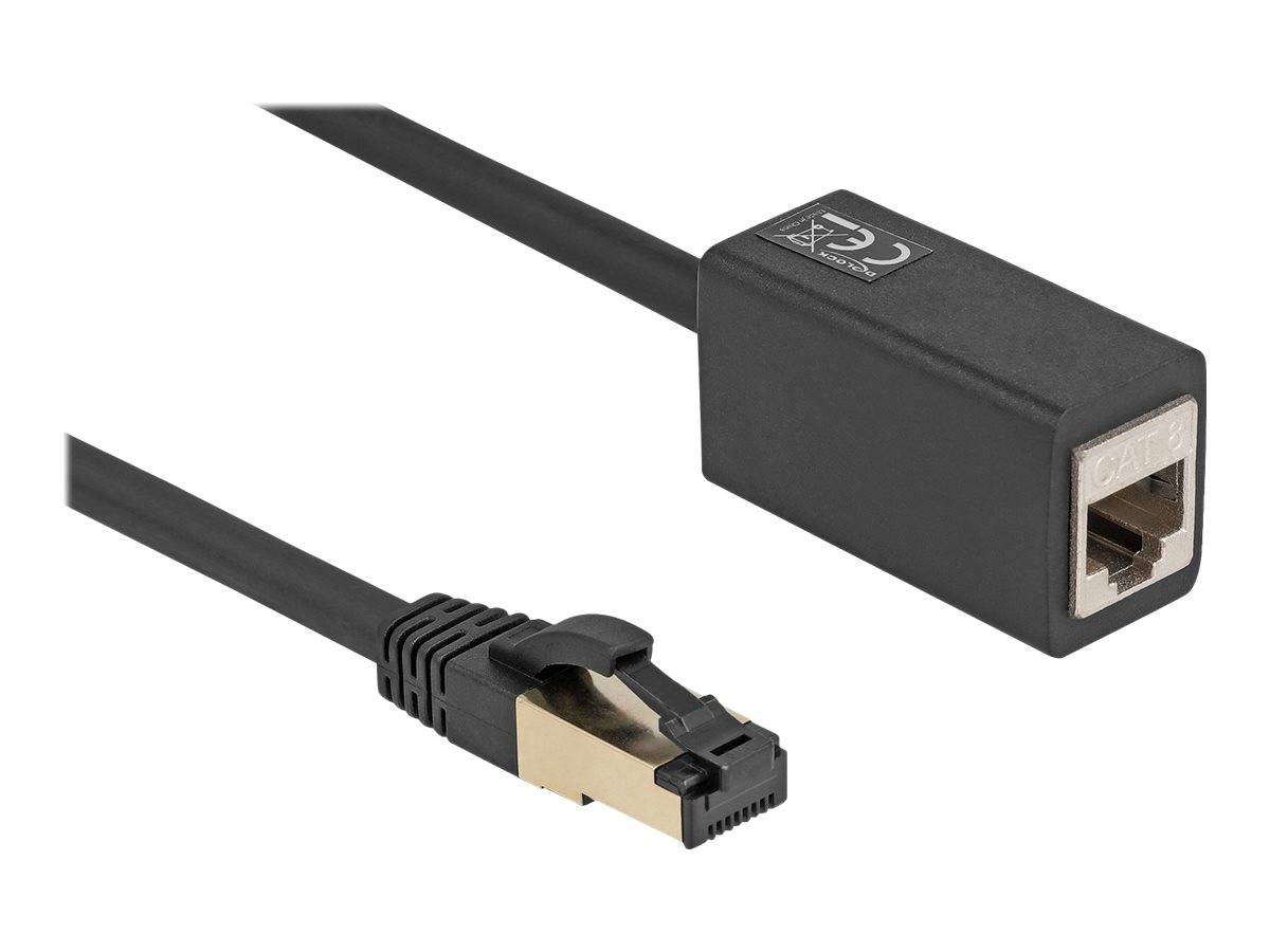 Delock Netzwerkverlängerungskabel - RJ-45 (M) - zu RJ-45 (W) - 2 m - 6 mm - S/FT