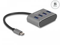 Delock Hub - 4 x USB 3.2 Gen 1 - Desktop - 0,2 m
