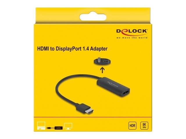 Delock High Speed - Videoadapter - HDMI, Mikro-USB Typ B (nur Strom) - männlich