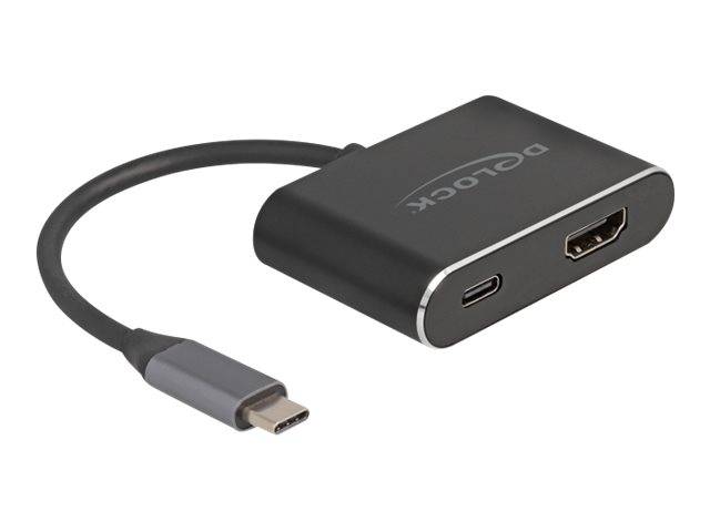 Delock Videoadapter - 24 pin USB-C männlich zu HDMI, 24 pin USB-C weiblich - 15