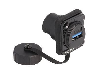 Delock D-Type - USB-Steckdosenmechanismus - USB 3.2 Gen 1 with protective dust c