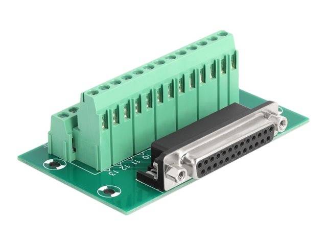 Delock Serieller Adapter - DB-25 (M) zu 26-polige - Klemmleiste