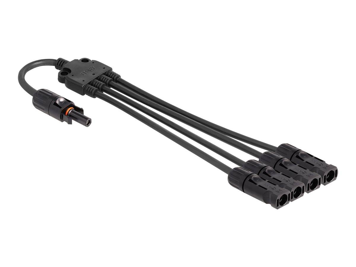 Delock Solarkabel - DL4 (W) zu DL4 (M) - 1000 V - 50 cm - Schnappverschluss - Sc