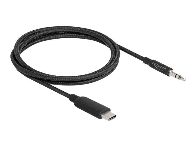 Delock Audiokabel - 24 pin USB-C männlich zu mini-phone stereo 3.5 mm männlich -