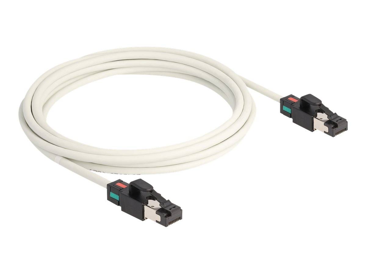 Delock Patch-Kabel - RJ-45 (M) zu RJ-45 (M) - 3 m - 5 mm - S/FTP - CAT 6a - halo