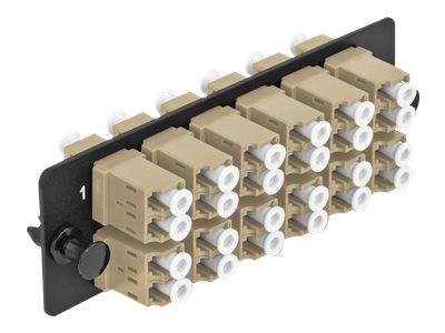 Delock Glasfaser-Adapterplatine - LC Duplex MM X 12 - beige
