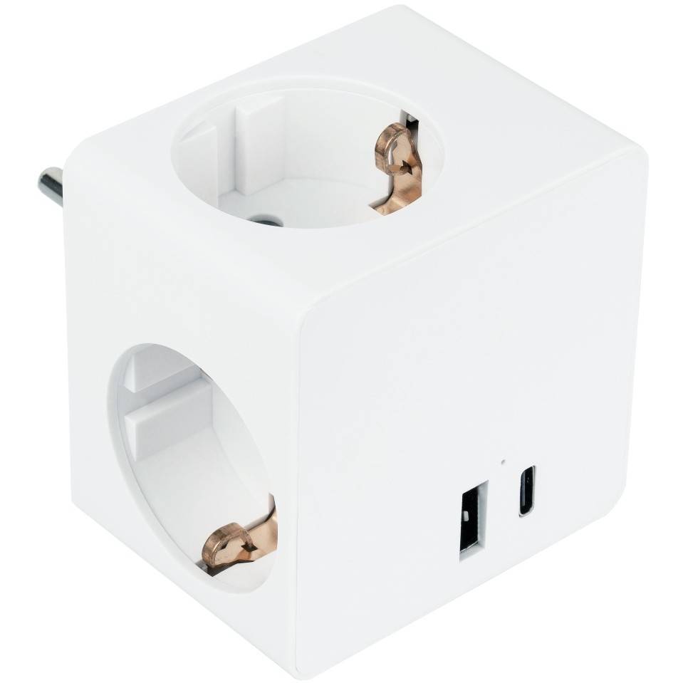Alcasa SW01-W power extension Strom / Energie / Licht Steckdosenleisten