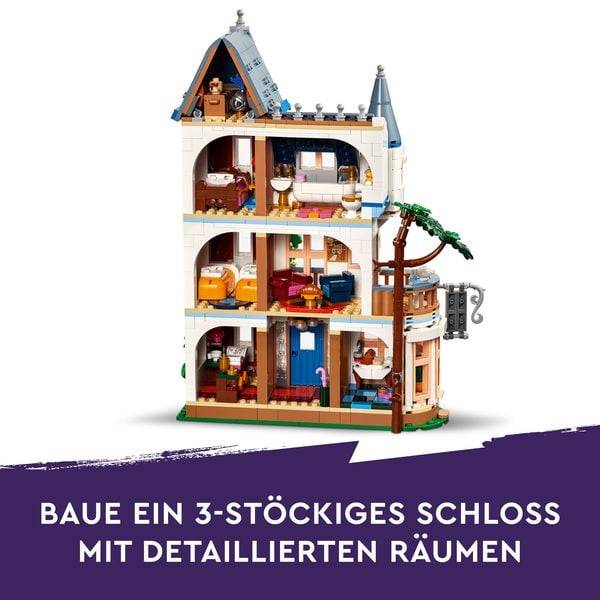 LEGO Friends Burg mit Ferienunterkunft, Hotel-Spielset mit Figuren 42638