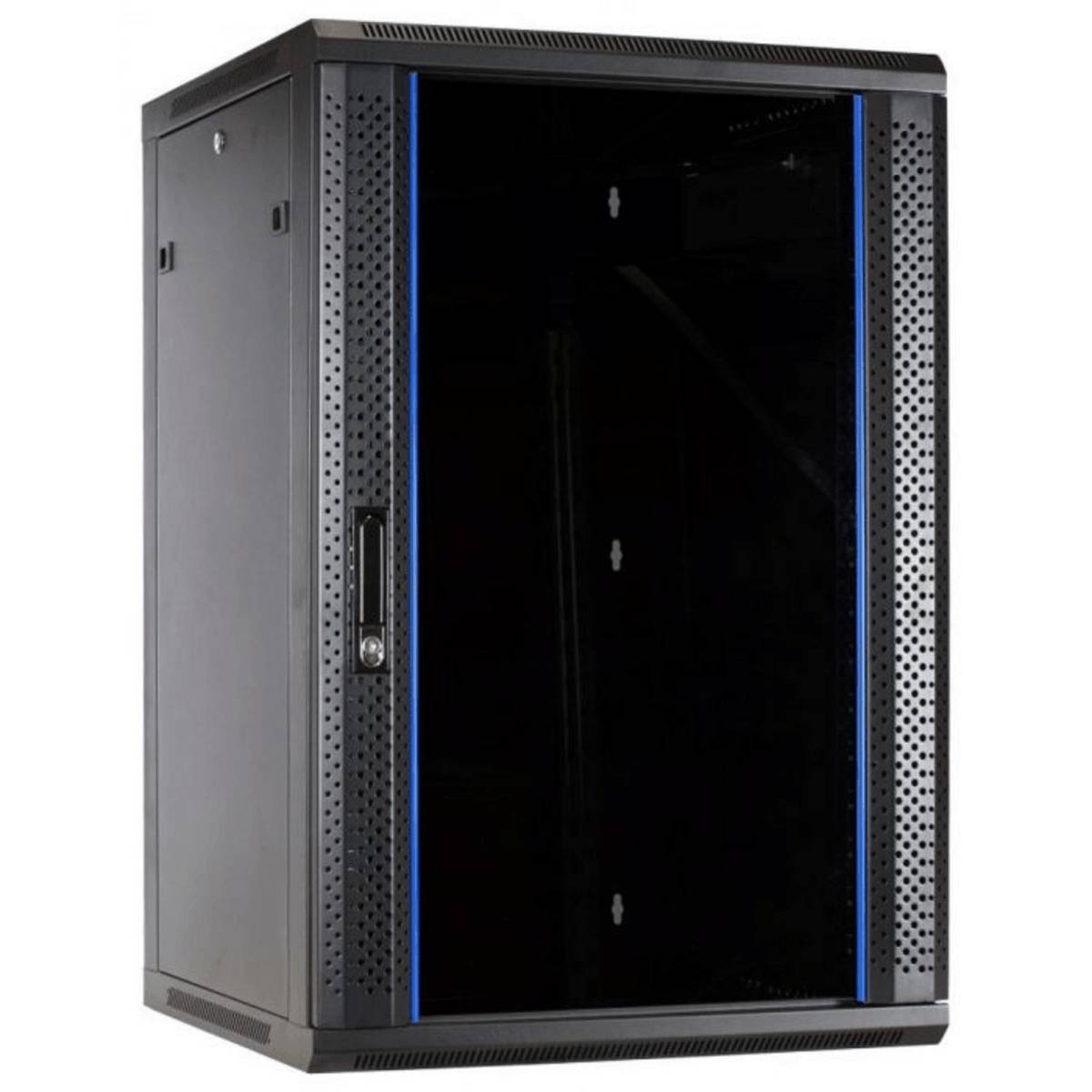 DSIT Danicom - 27 HE Serverschrank, Wandgehäuse mit Glastür (BxTxH) 600 x 600 x 1300mm