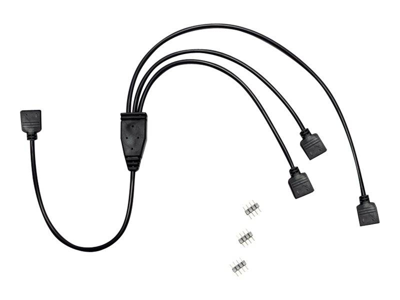 Inter-Tech Netz-Splitter - 4-poliger Stecker zu 4-poliger Stecker - 48 cm