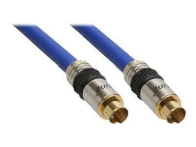 InLine S-VHS Kabel - PREMIUM - vergoldete Stecker - 4pol mini DIN ST / ST - 5m -