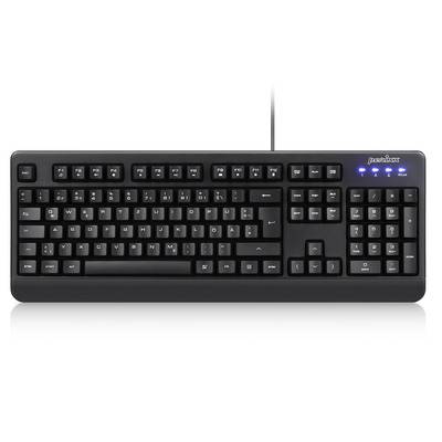 Perixx PERIBOARD-517 DE, Wasser- und staubdichte USB-Tastatur, IP65, schwarz Eingabe / Ausgabe &