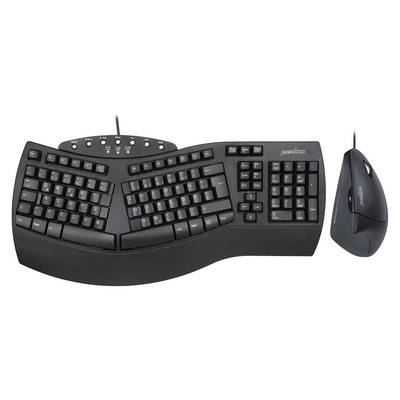 Perixx PERIDUO-512 DE, Tastatur- und Maus-Set, kabelgebunden, ergonomisch Eingabe / Ausgabe Mäuse &