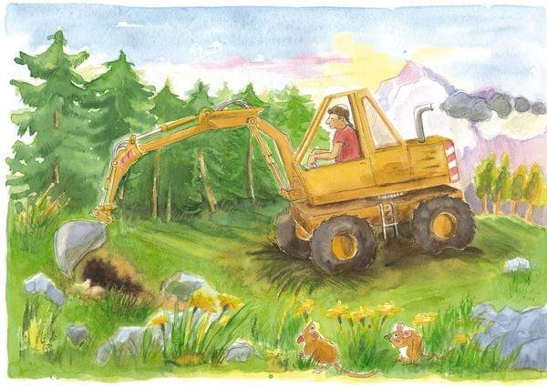 Murmeli schlau sucht einen Ba-bau