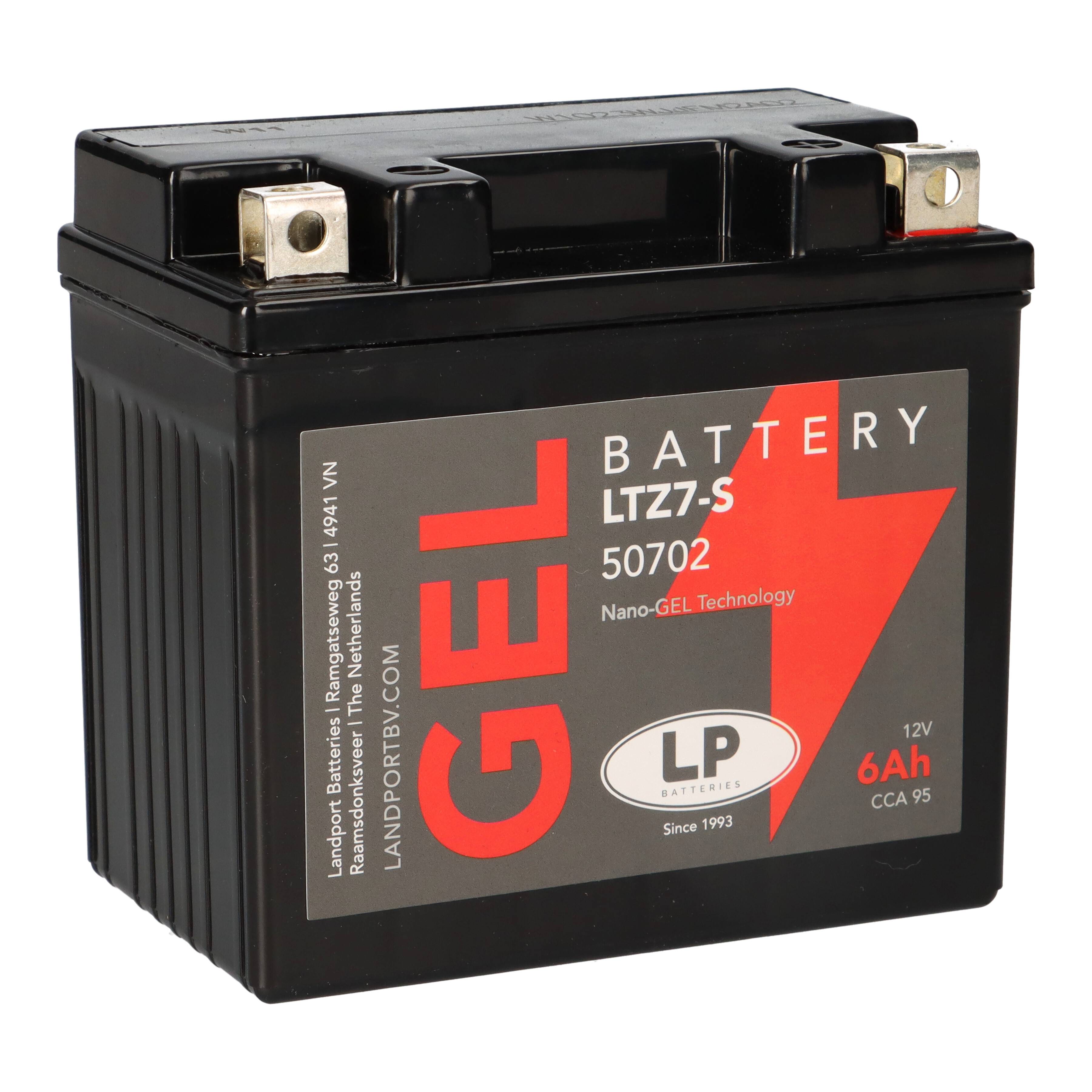 Batterie 12V 6Ah für Motorrad Startbatterie MG LTZ7-S