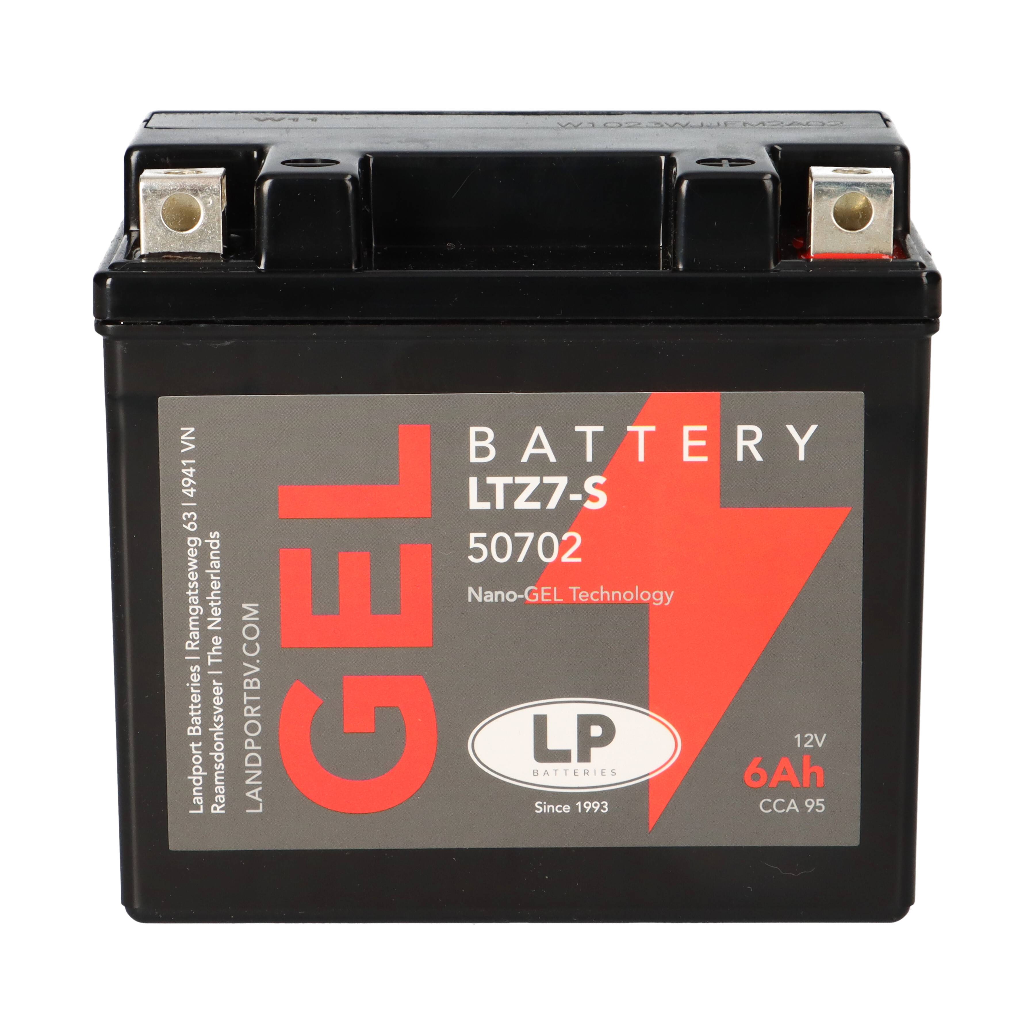 Batterie 12V 6Ah für Motorrad Startbatterie MG LTZ7-S