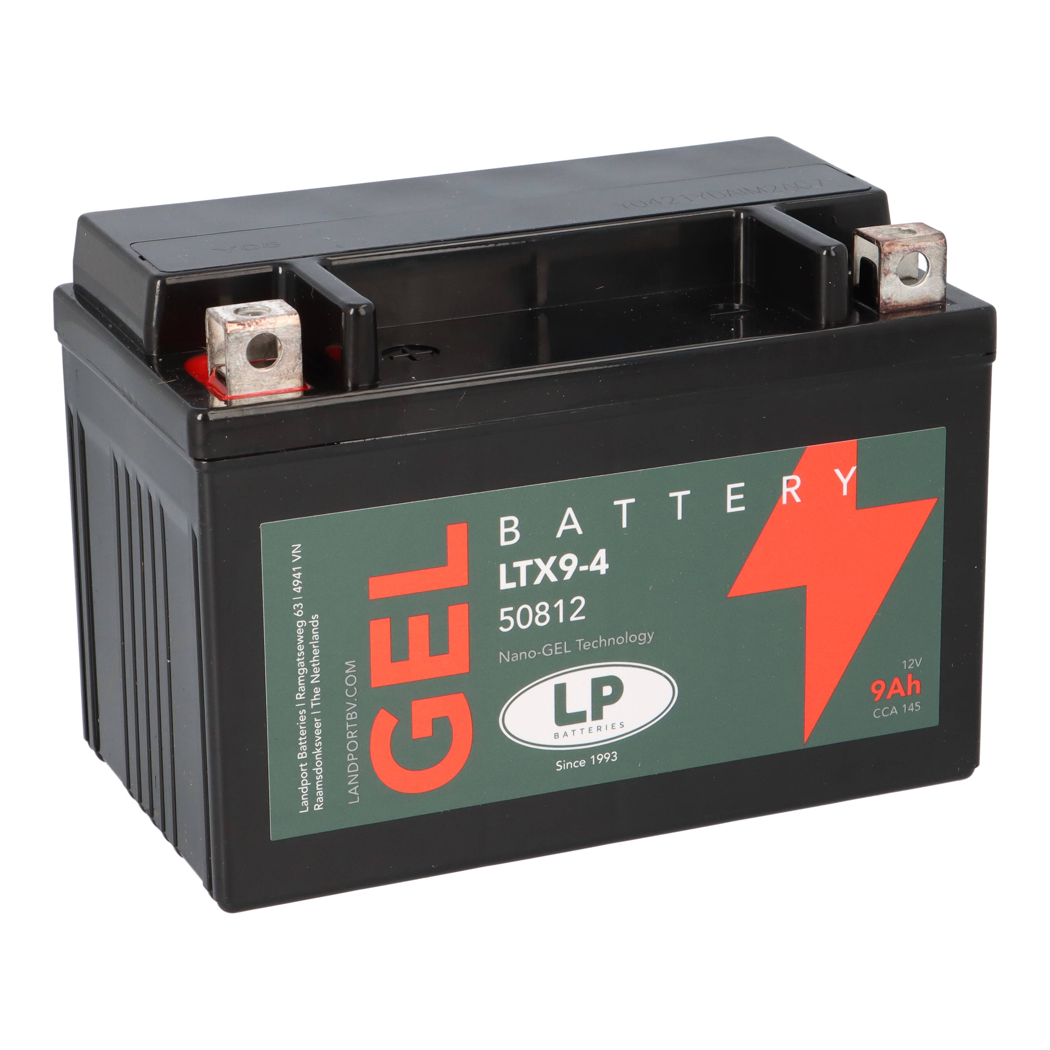 Batterie 12V 9Ah für Motorrad Startbatterie MG LTX9-4