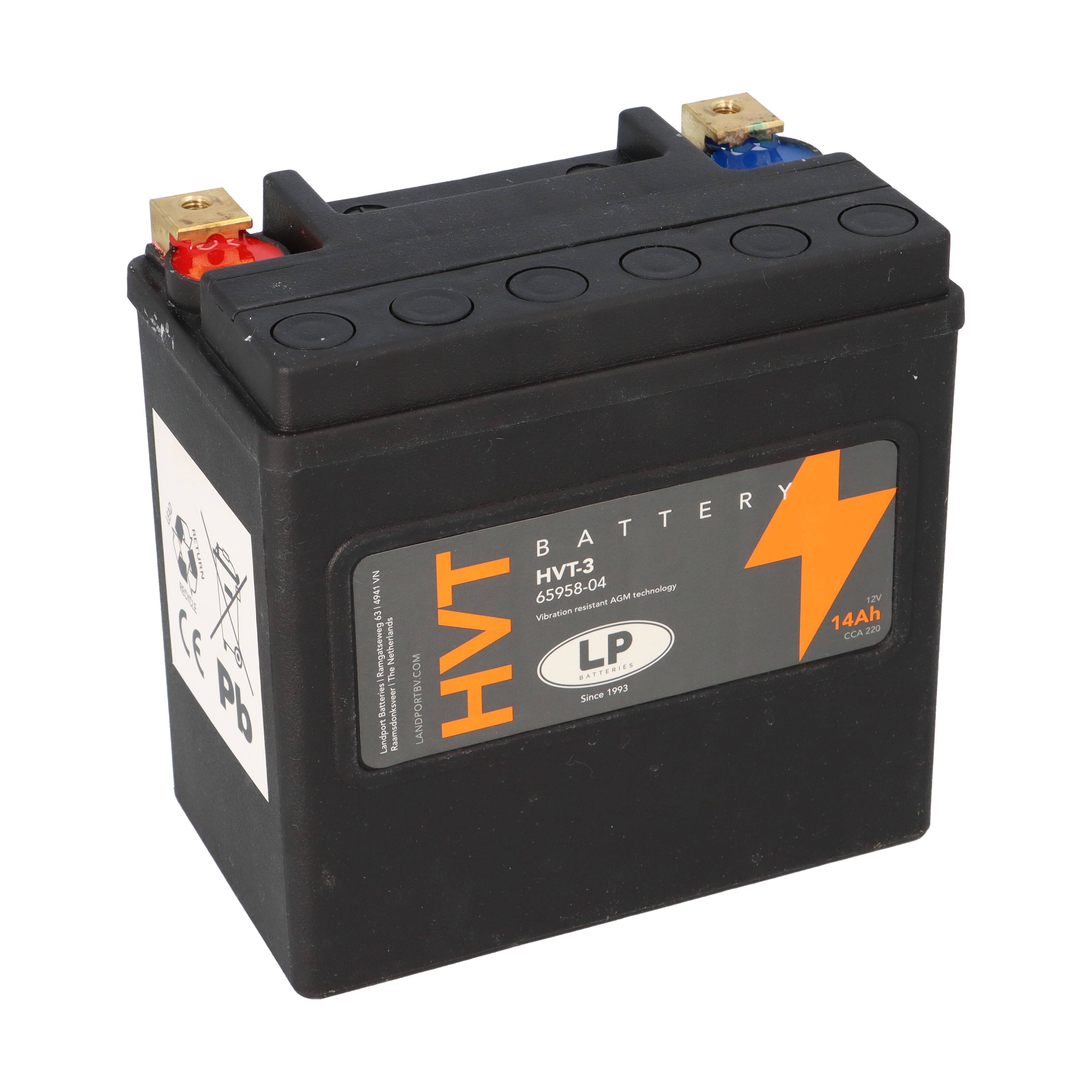 Batterie Nano-Gel 12V 14Ah für Motorrad Startbatterie MH HVT-3