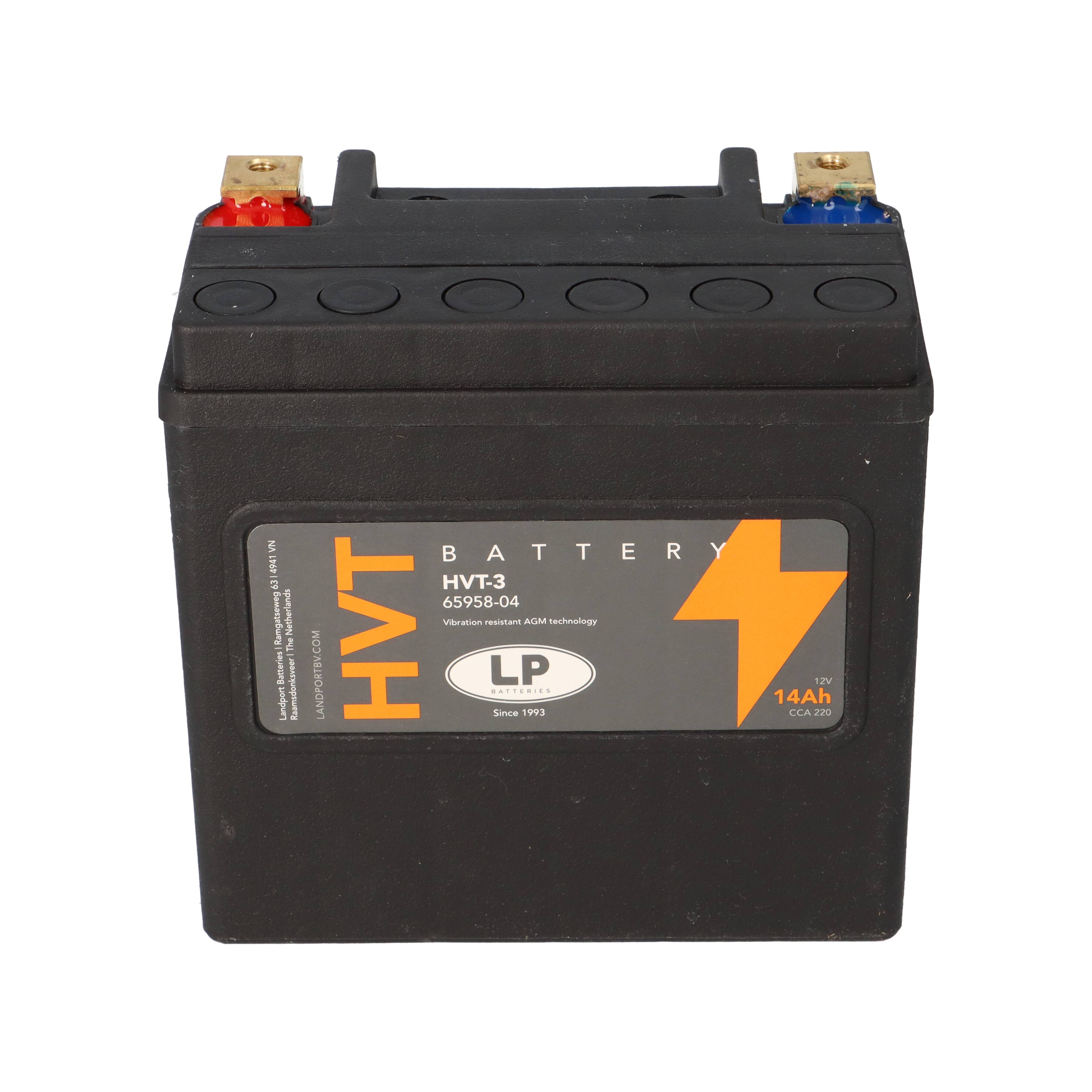 Batterie Nano-Gel 12V 14Ah für Motorrad Startbatterie MH HVT-3