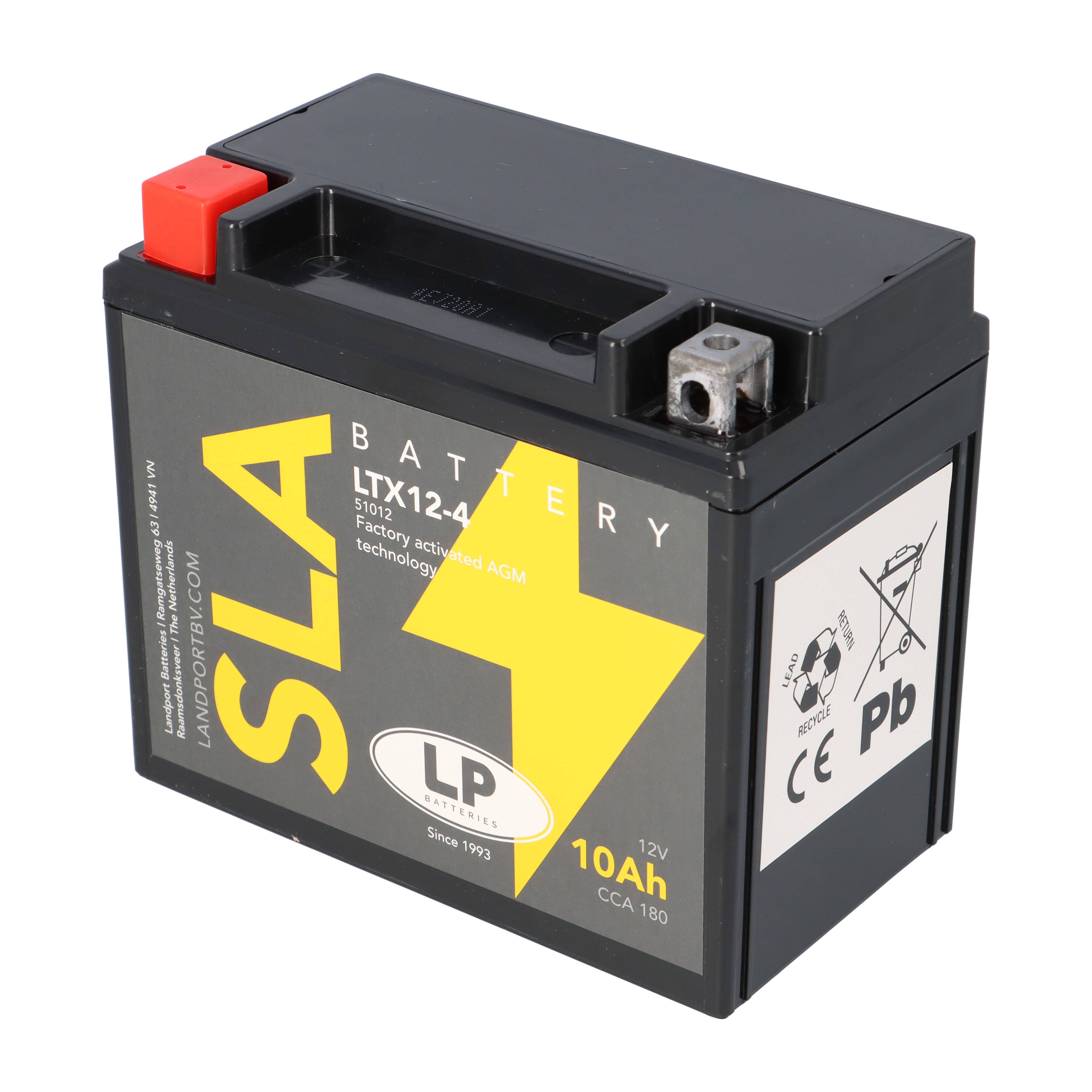 Batterie AGM SLA 12V 10Ah für Motorrad Startbatterie MS LTX12-4