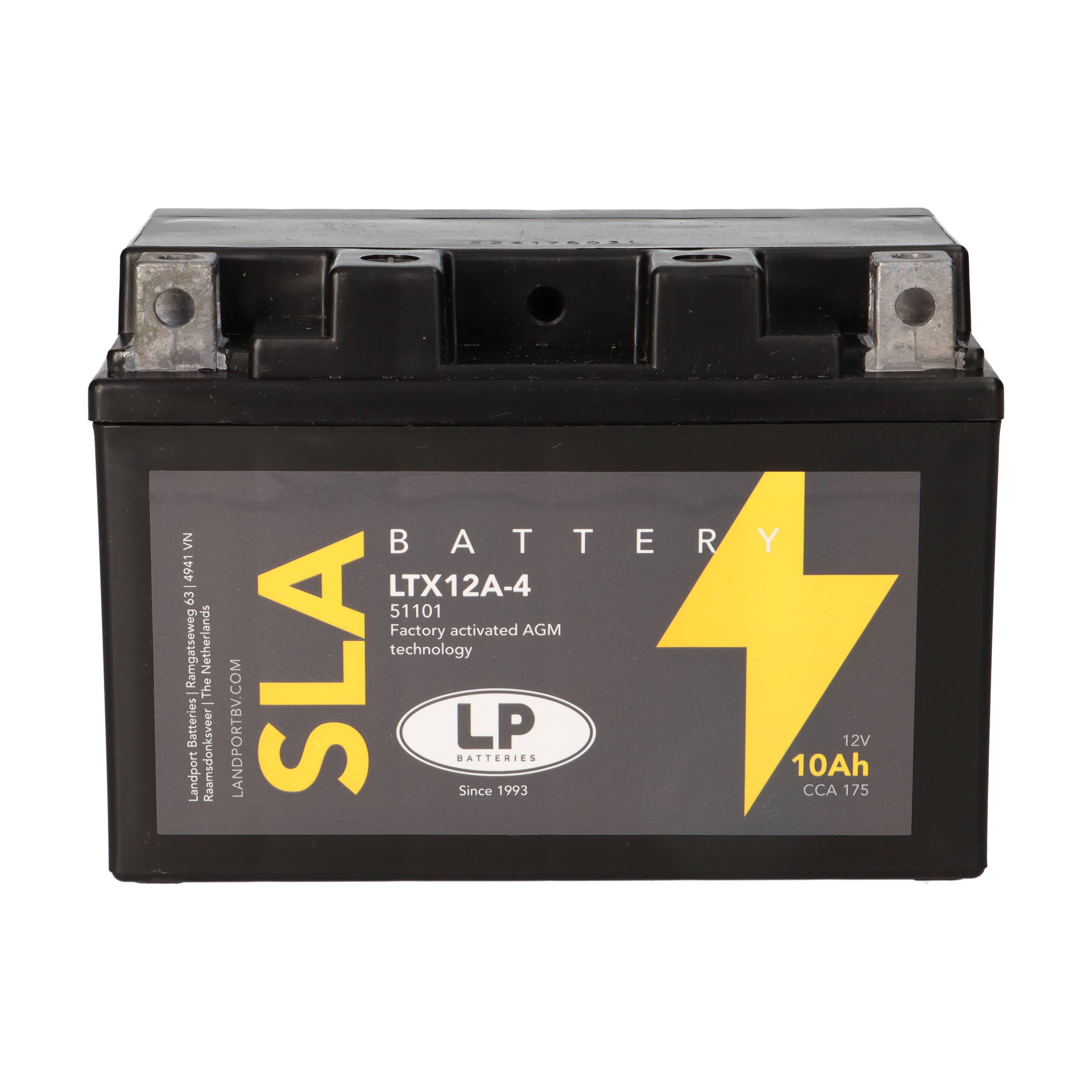 Batterie AGM SLA 12V 10Ah für Motorrad Startbatterie MS LTX12A-4