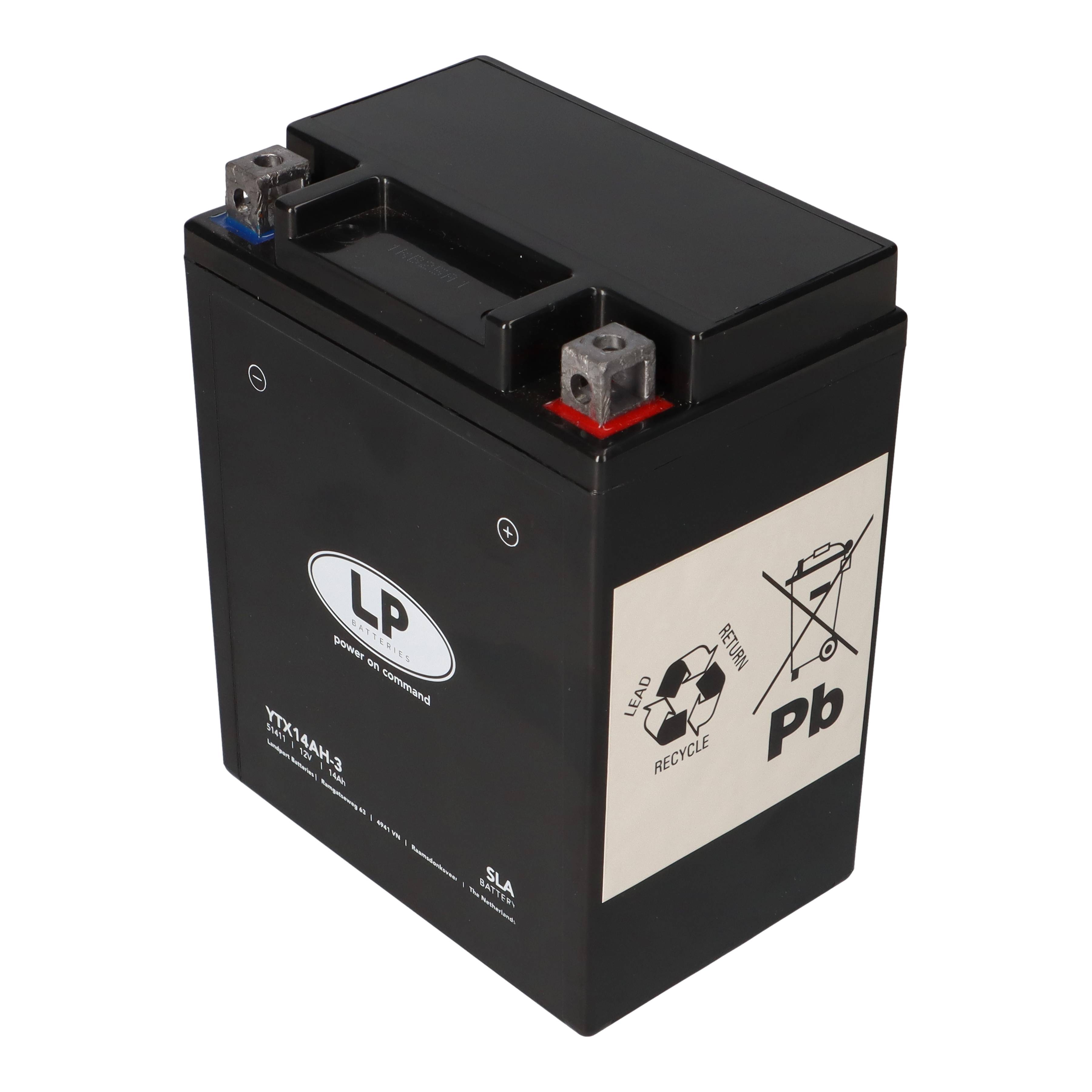 Batterie AGM SLA 12V 14Ah für Motorrad Startbatterie MS LTX14AH-3