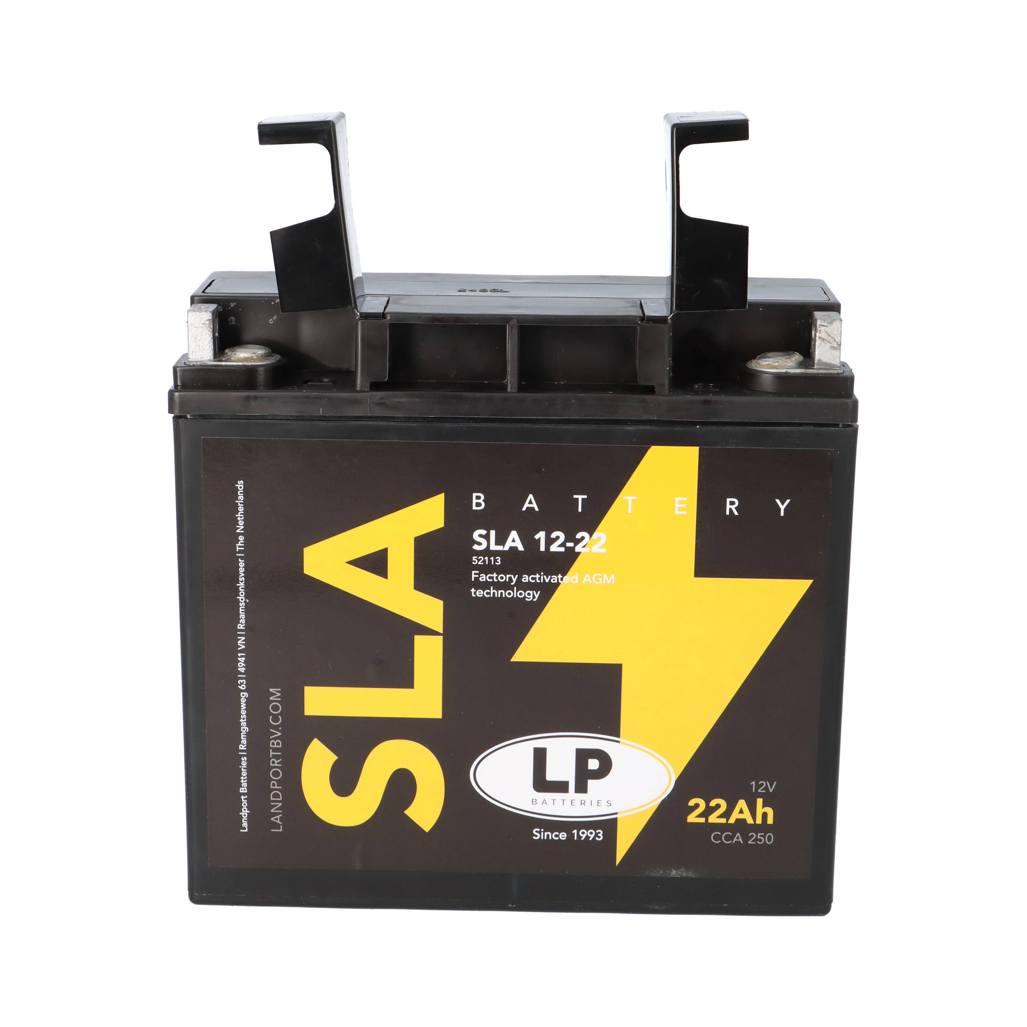 Batterie AGM SLA 12V 22Ah für Motorrad Startbatterie MS SLA 12-22