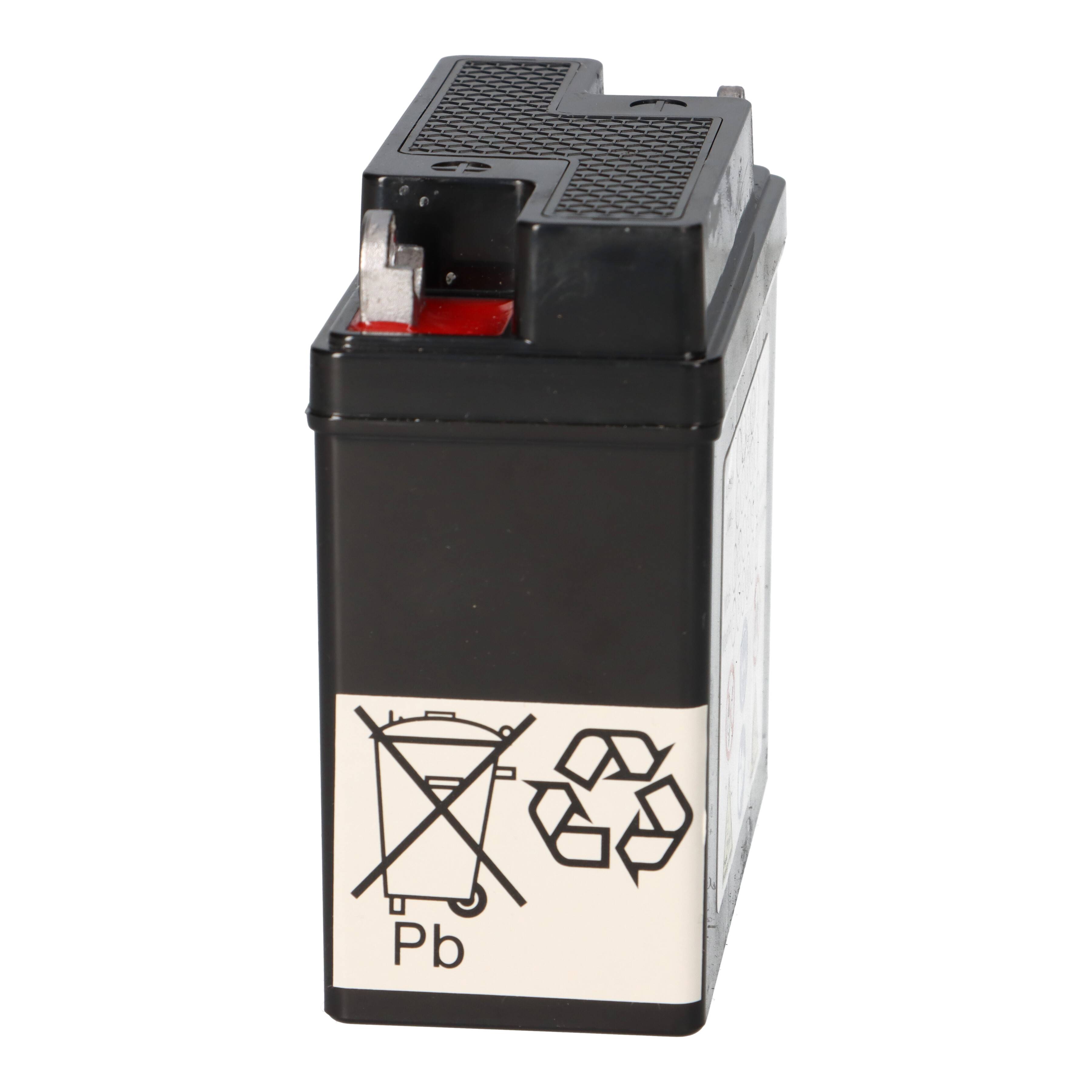 Batterie AGM SLA 6V 4Ah für Motorrad Startbatterie MS 6N4B-2