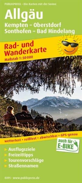 Allgäu, Kempten - Oberstdorf, Sonthofen - Bad Hindelang 1 : 50 000