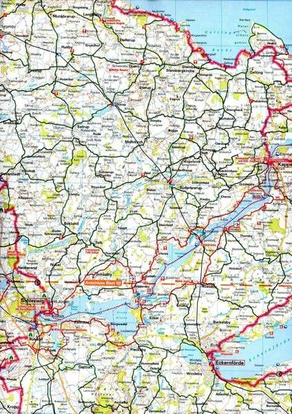 ADFC-Radtourenkarte 1 Nordfriesland /Schleswig 1:150.000, reiß- und wetterfest, E-Bike geeignet, GPS-Tracks Download