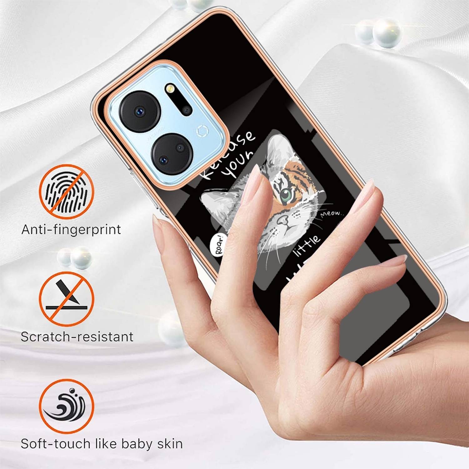 Für Honor 200 Lite Design Series TPU / PC Handy Hülle Cover Muster Neu