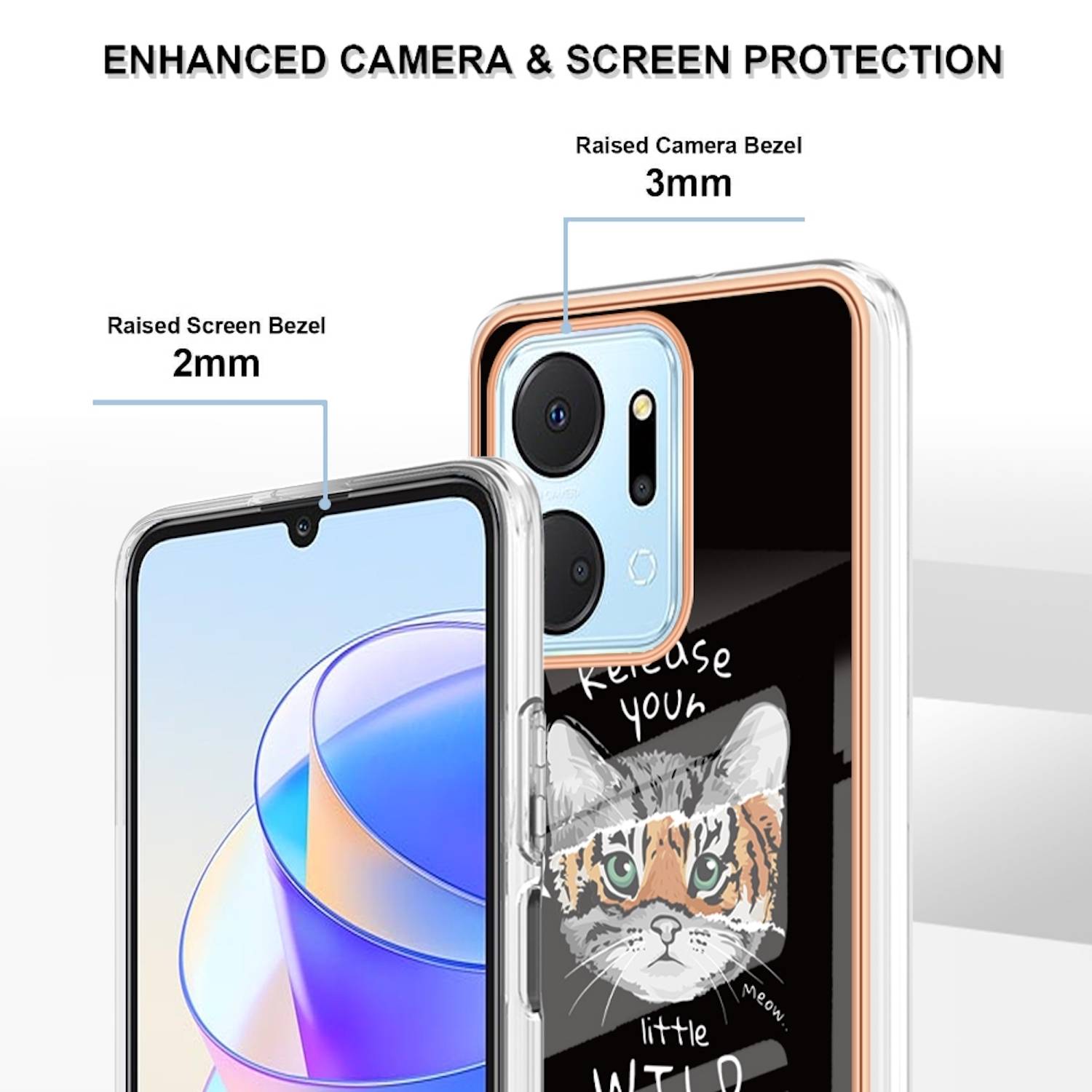 Für Honor 200 Lite Design Series TPU / PC Handy Hülle Cover Muster Neu