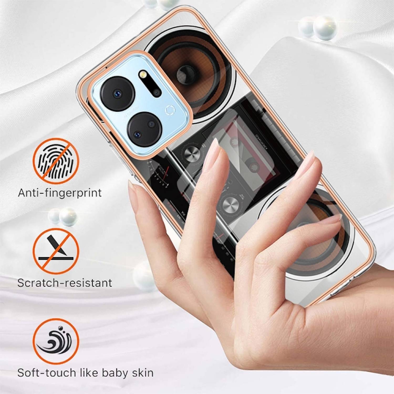 Für Honor 200 Lite Design Series TPU / PC Handy Hülle Cover Muster Neu