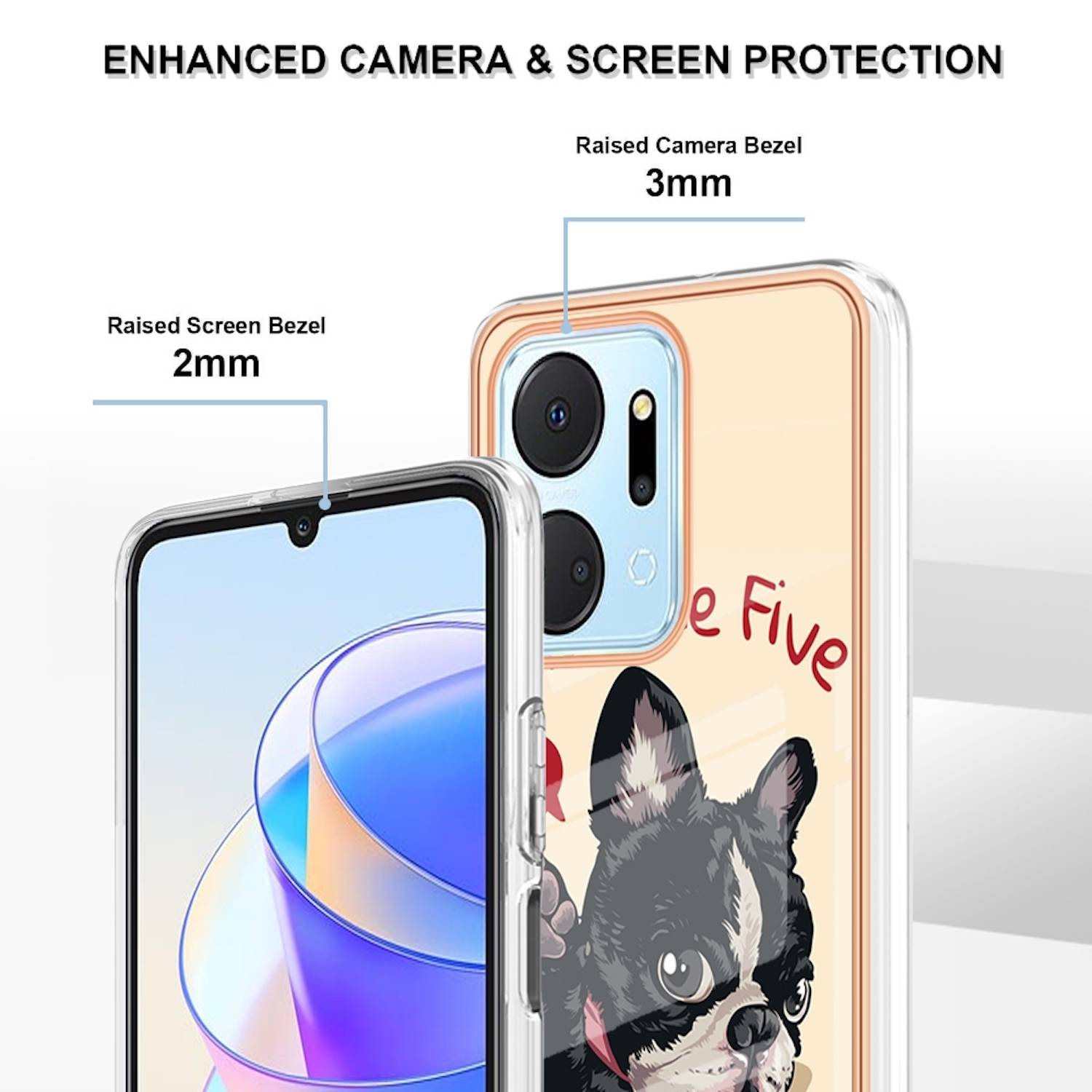 Für Honor 200 Lite Design Series TPU / PC Handy Hülle Cover Muster Neu